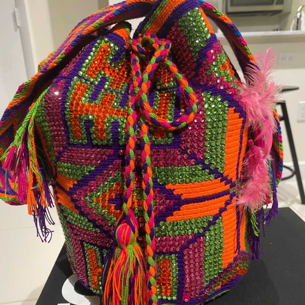 Wayuu bag with Swarovski